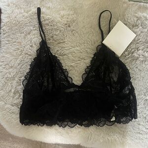 FP Movement by Free People Black Lace Bralette
